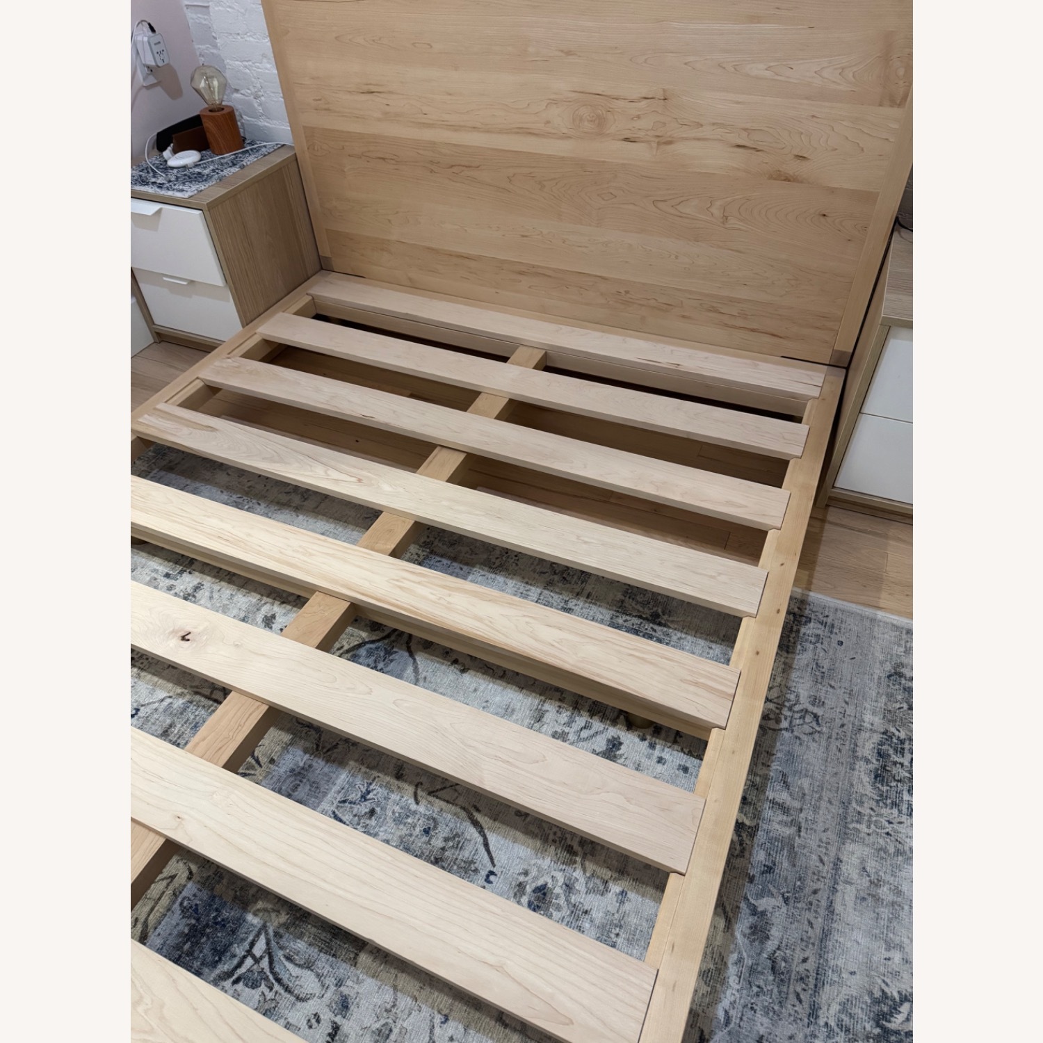 Malibu Bed Frame Natural Wood Queen Bed - image-2