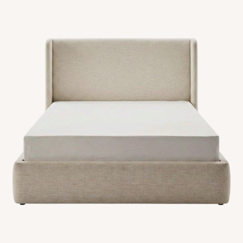 Used Castlery Dalton Storage Bed White Queen Bed for sale on AptDeco