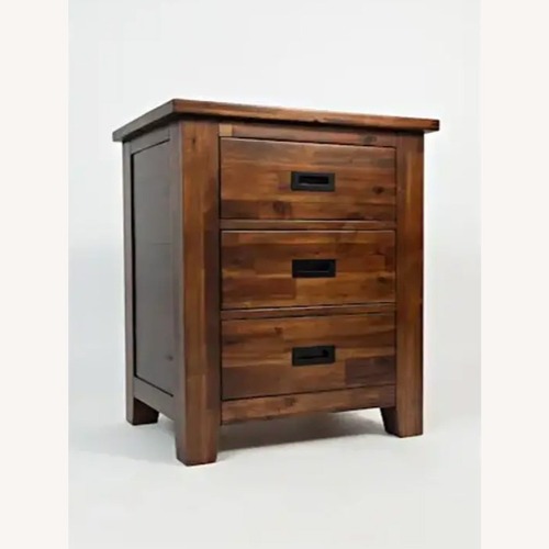 Used Jofran Coolidge Corner Acacia Wood Nightstand for sale on AptDeco