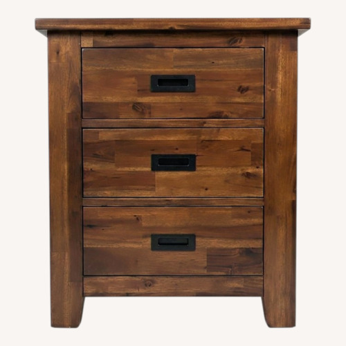 Used Jofran Coolidge Corner Acacia Wood Nightstand for sale on AptDeco