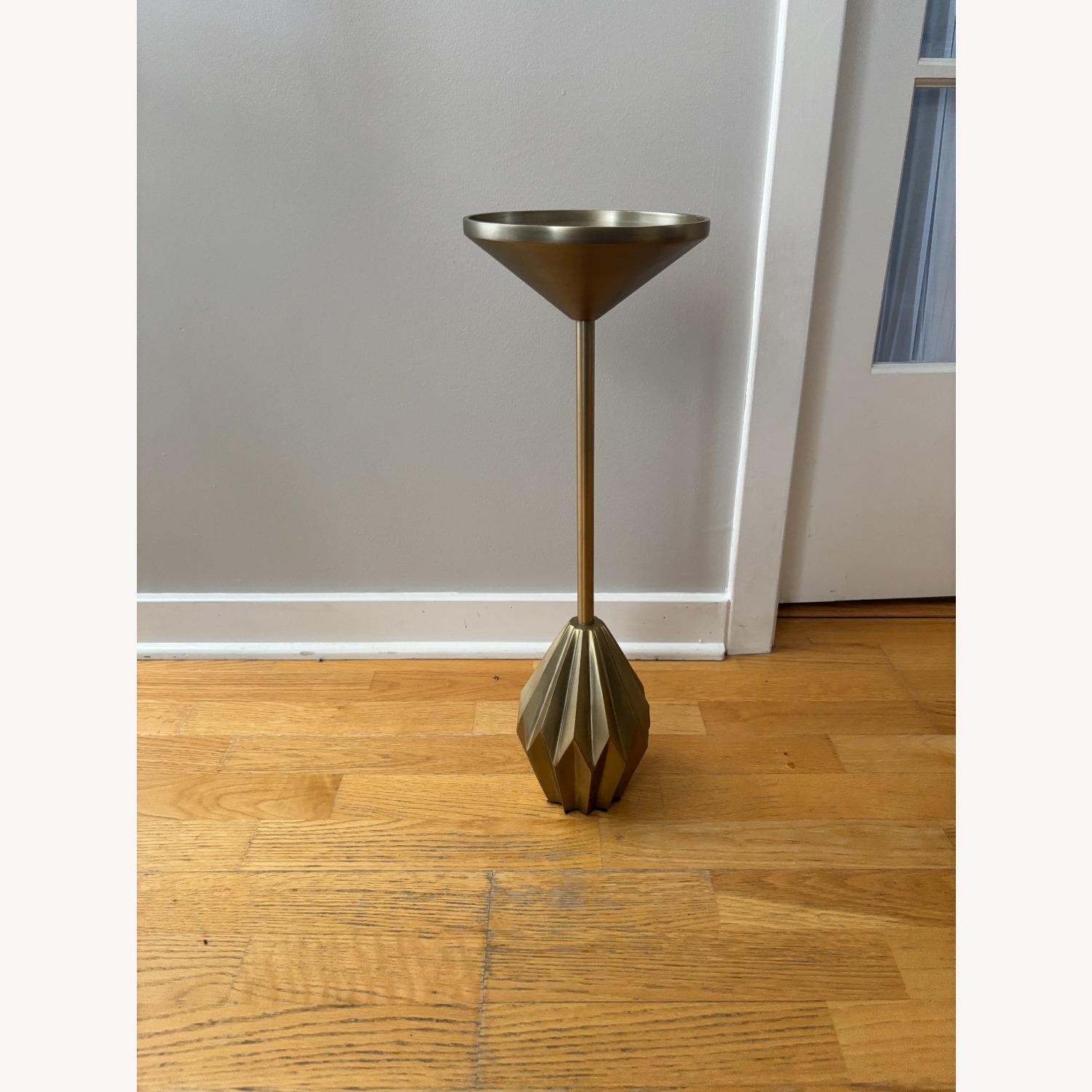 West Elm Faceted Brass Drink Table (7.5") - image-2