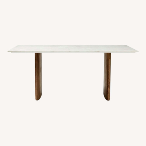 Used West Elm Anton Marble Dining Table for sale on AptDeco