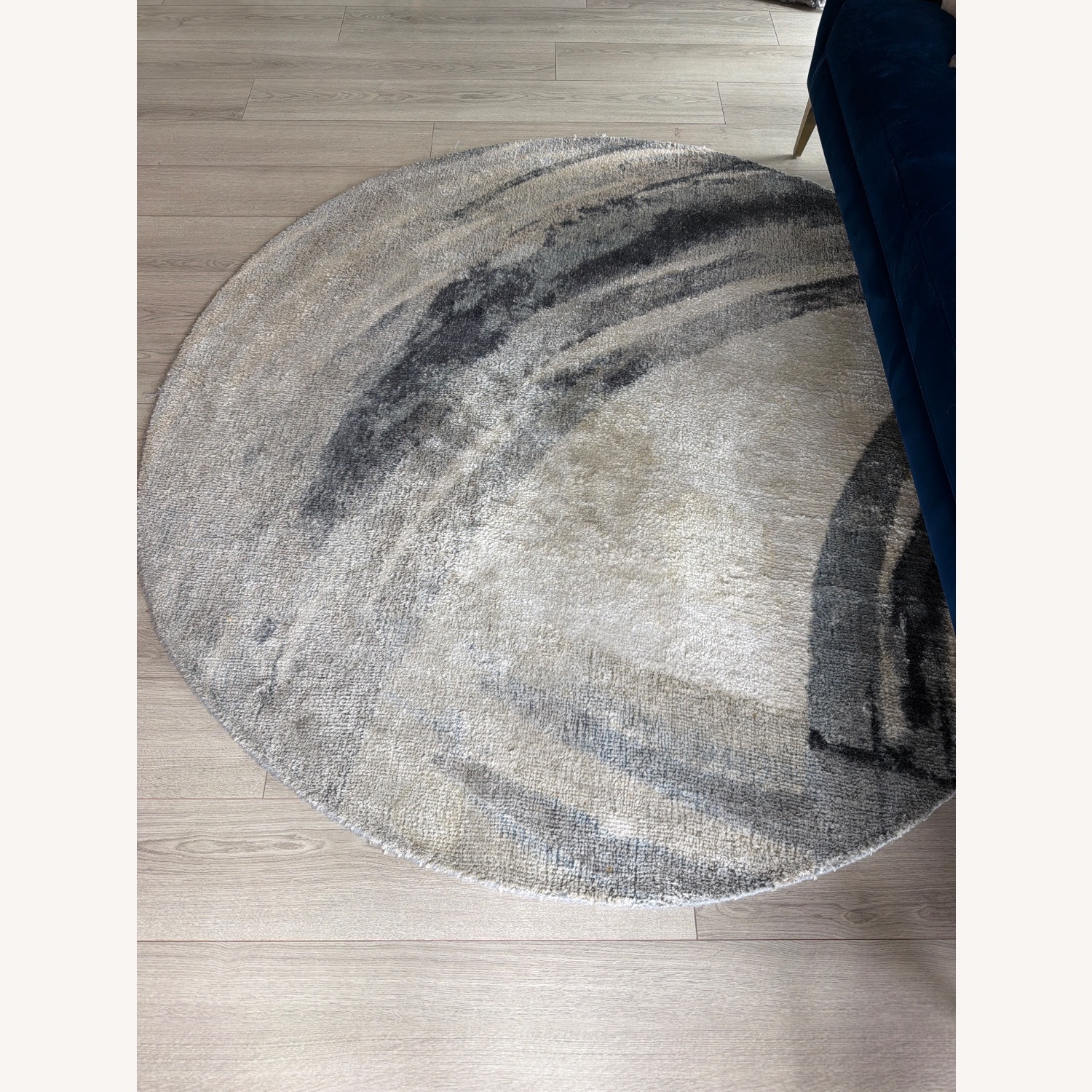 West Elm Light Gray Area Rug 6' x 6' - image-3