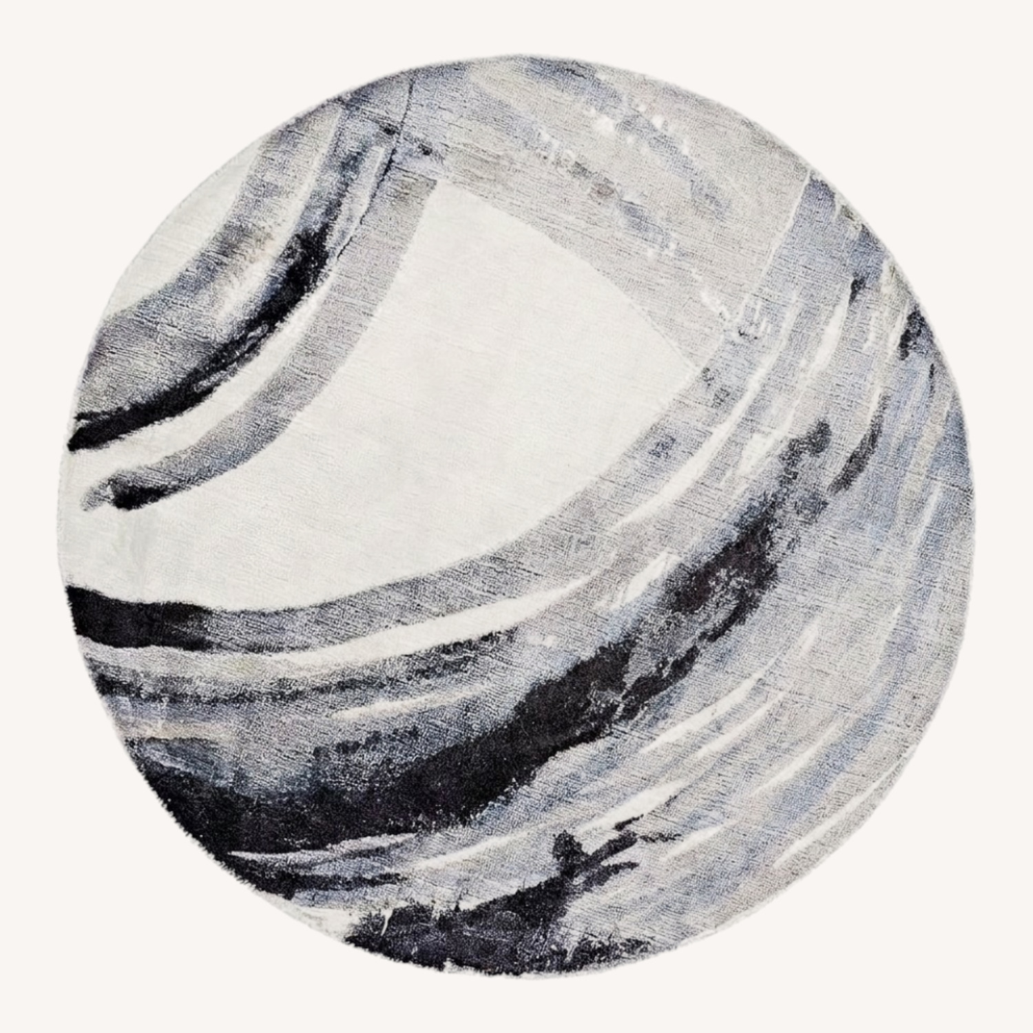 West Elm Light Gray Area Rug 6' x 6' - image-0