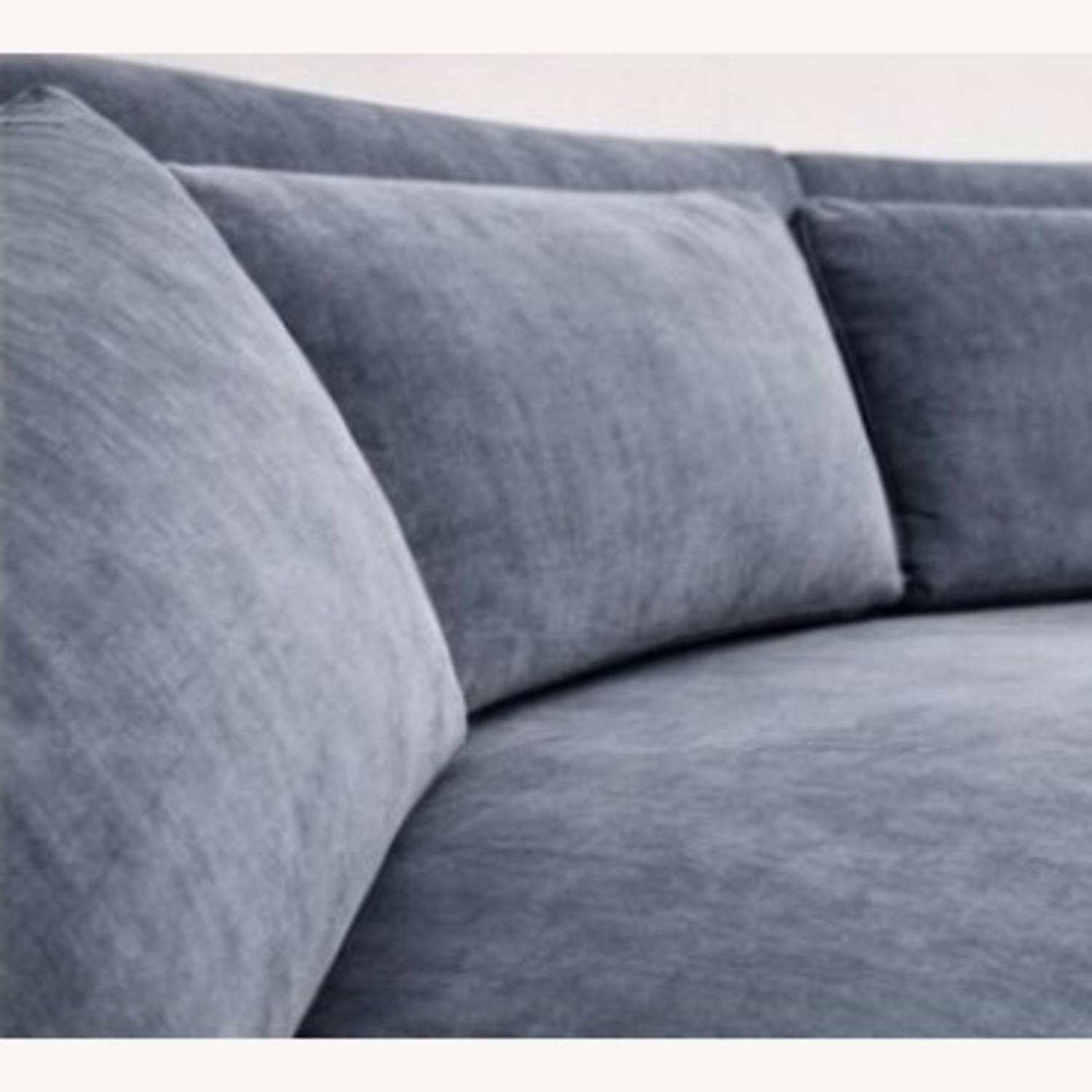 Thayer Coggin Blue Velvet 2 Piece Sectional - image-5