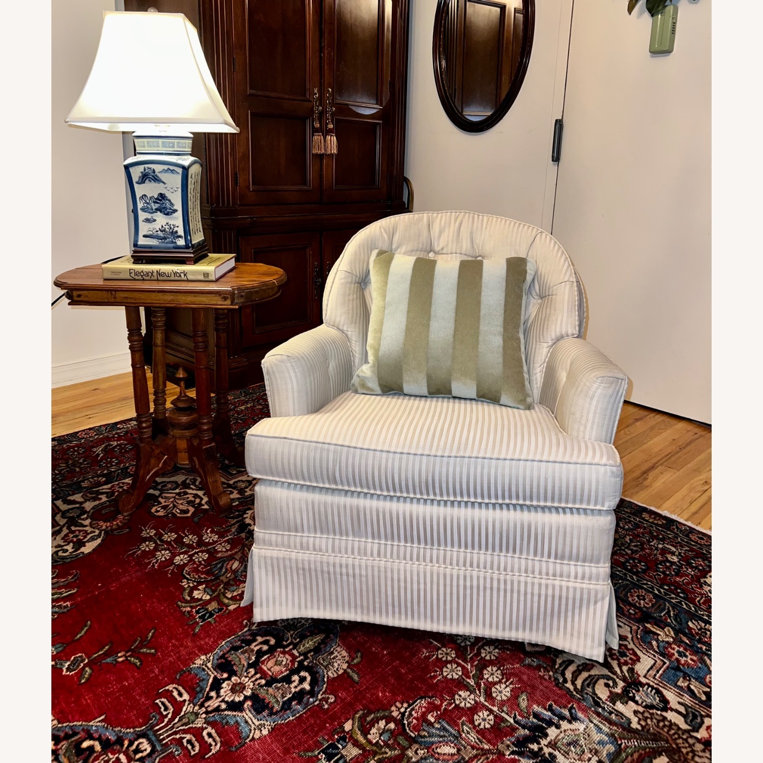 Vintage/Antique Fabric Armchair - image-4