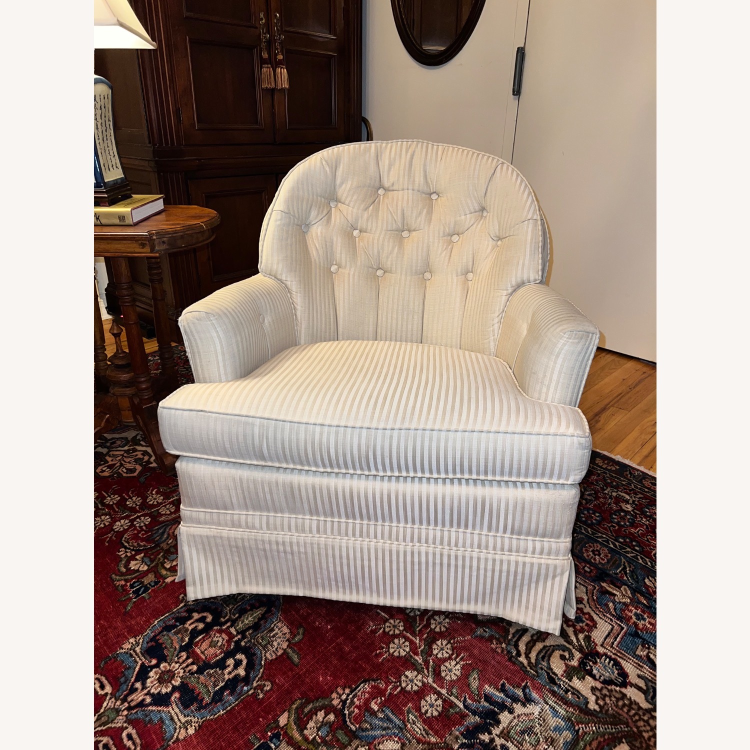 Vintage/Antique Fabric Armchair - image-5
