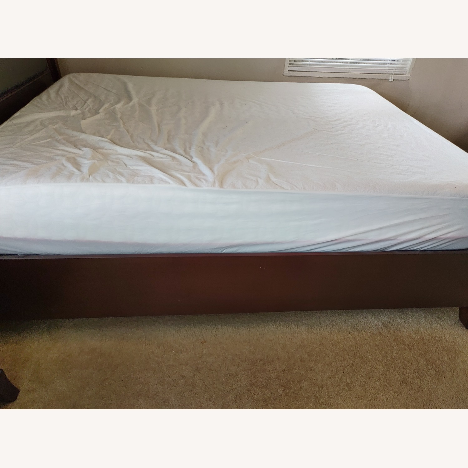 Bob's Discount Furniture Dark Brown Queen Bed - image-3