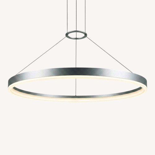 Used Sonneman Bright Satin Aluminum Pendant Lamp for sale on AptDeco