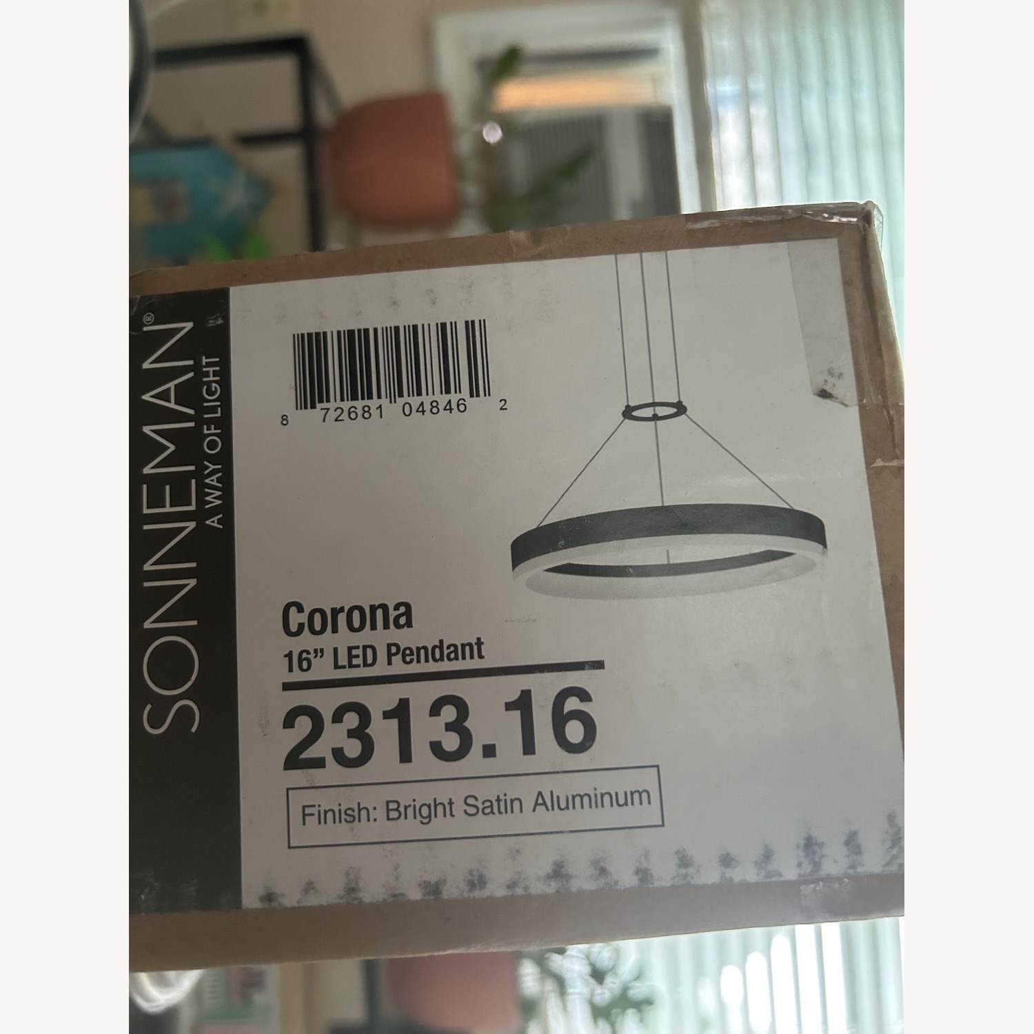 Sonneman Bright Satin Aluminum Pendant Lamp - image-7