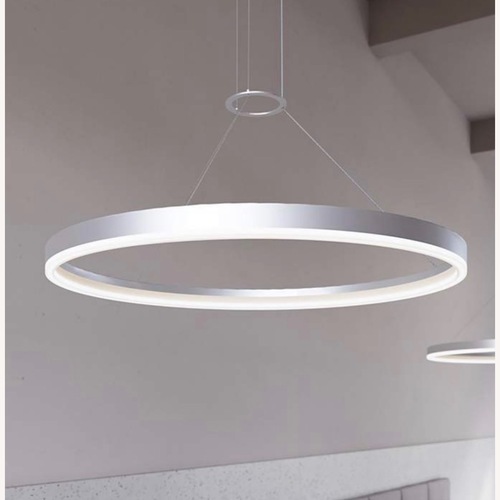 Used Sonneman Bright Satin Aluminum Pendant Lamp for sale on AptDeco