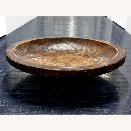 Used Giant Carved Solid Wood Balinese Bowl for sale on AptDeco