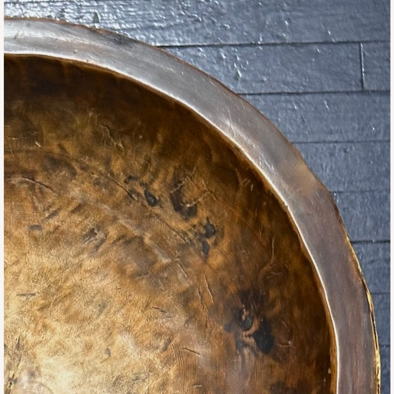 Giant Carved Solid Wood Balinese Bowl - image-3