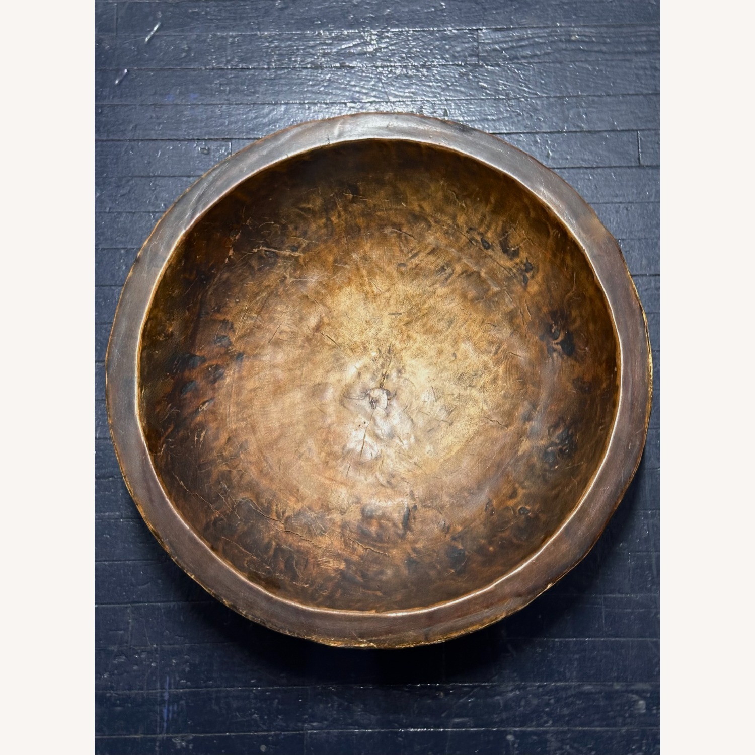 Giant Carved Solid Wood Balinese Bowl - image-6