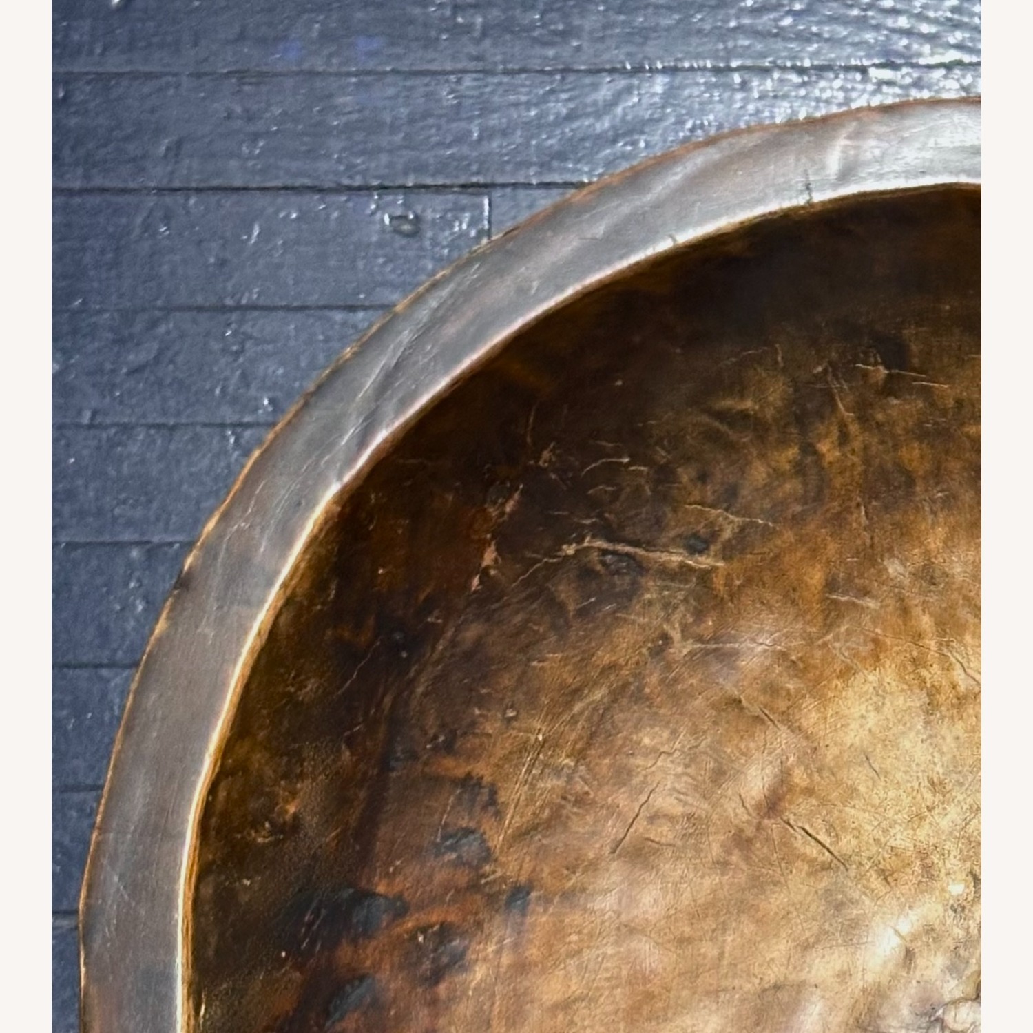 Giant Carved Solid Wood Balinese Bowl - image-2