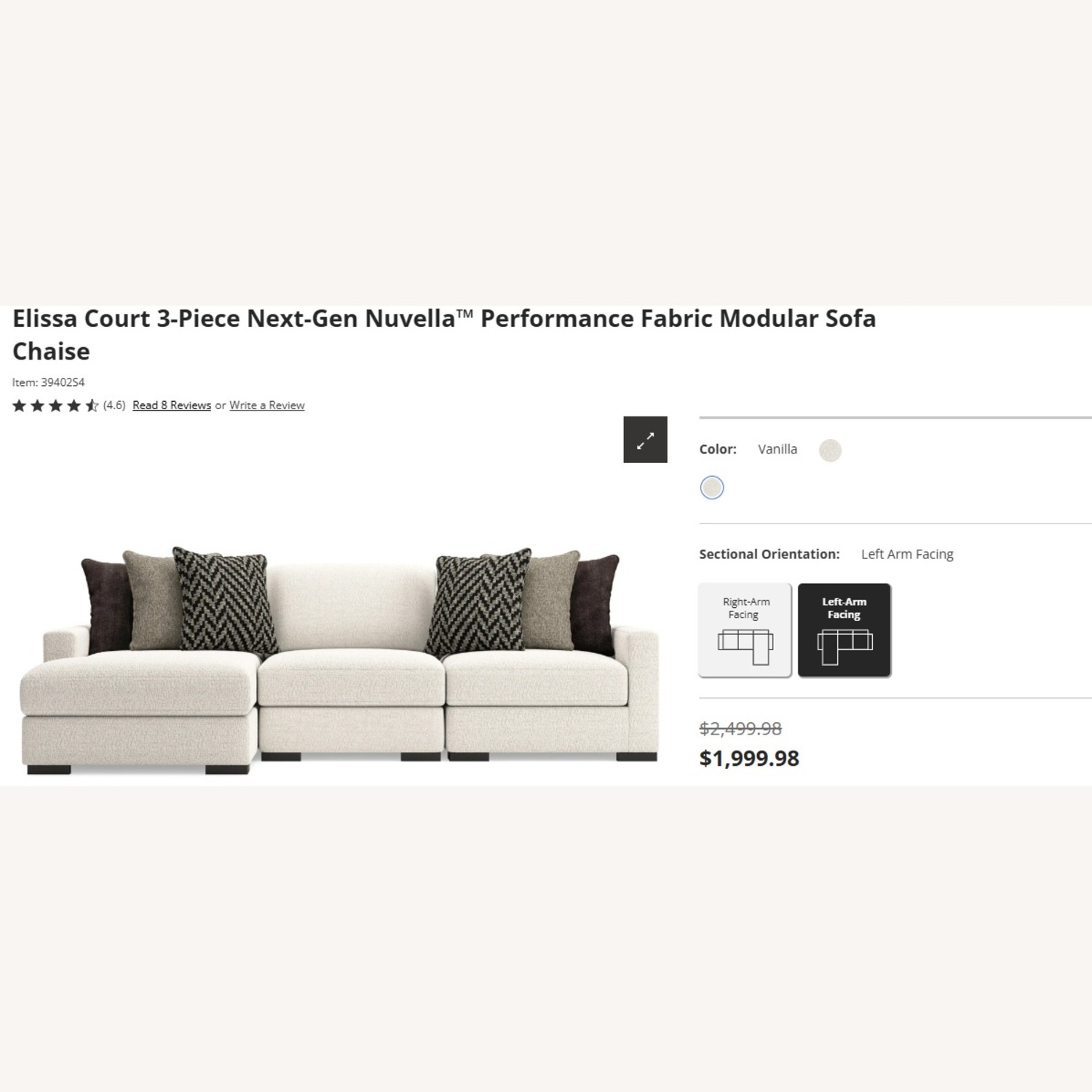 Elissa Court 3-Piece Next-Gen Nuvella™ Performance Fabric Sofa  - image-2