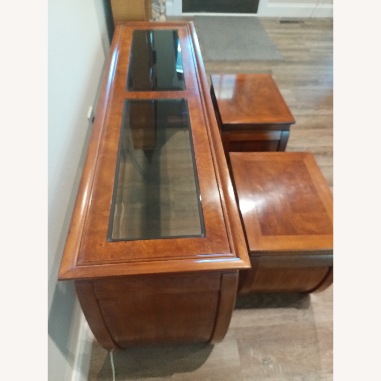 Thomasville Chinoiserie Table With Stools - image-3