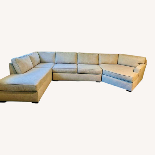 Used Living Spaces Light Gray 3+ Piece Sectional for sale on AptDeco