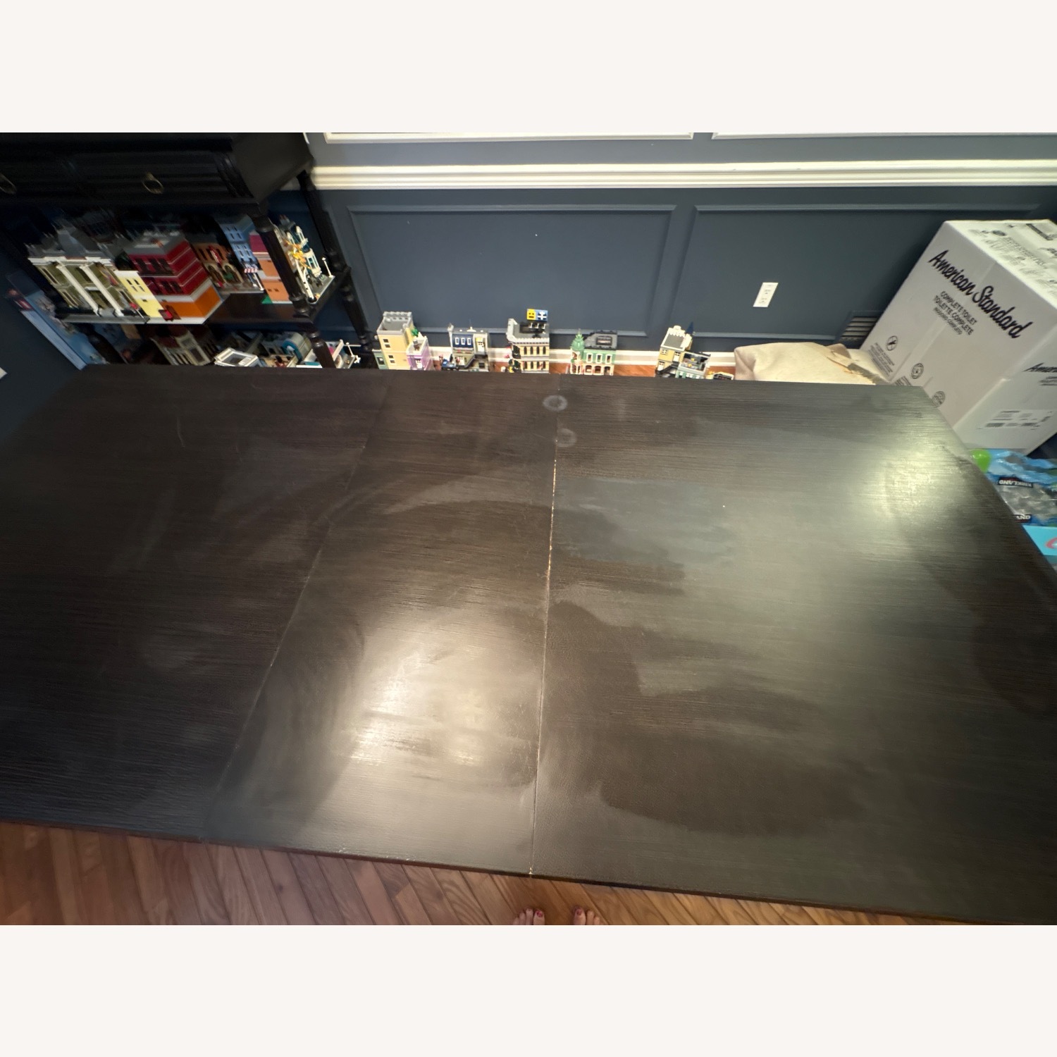 Vintage/Antique Finds Black Wood Dining Table - image-2