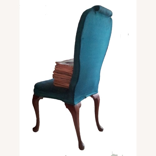 Used High-Backed Queen Anne Style Dining Chairs 8 for sale on AptDeco