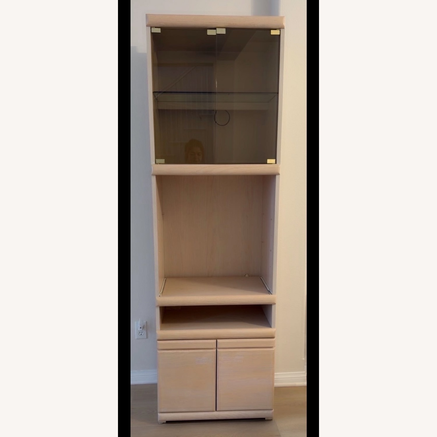 Vintage/Antique Finds Natural Wood Wall Unit - image-3