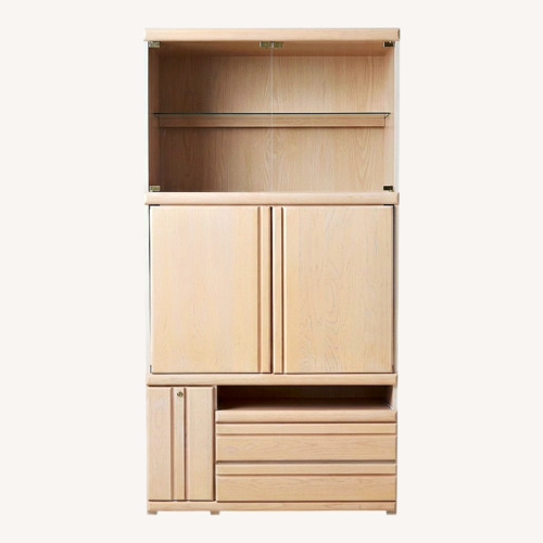Used Vintage/Antique Finds Natural Wood Wall Unit for sale on AptDeco