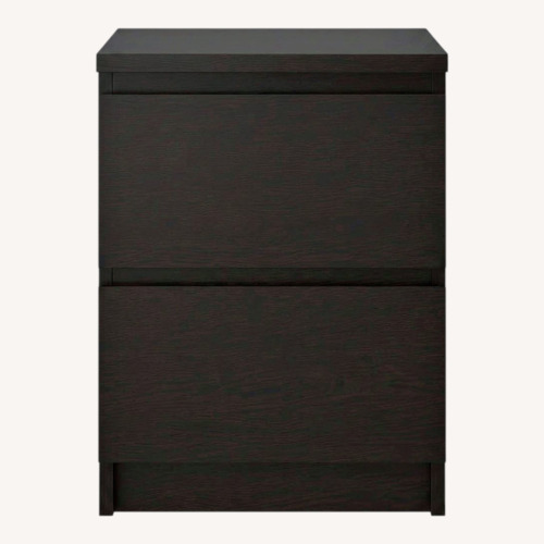 Used IKEA MALM Black Wood Chest for sale on AptDeco