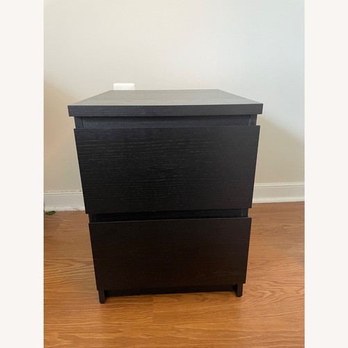 Used IKEA MALM Black Wood Chest for sale on AptDeco