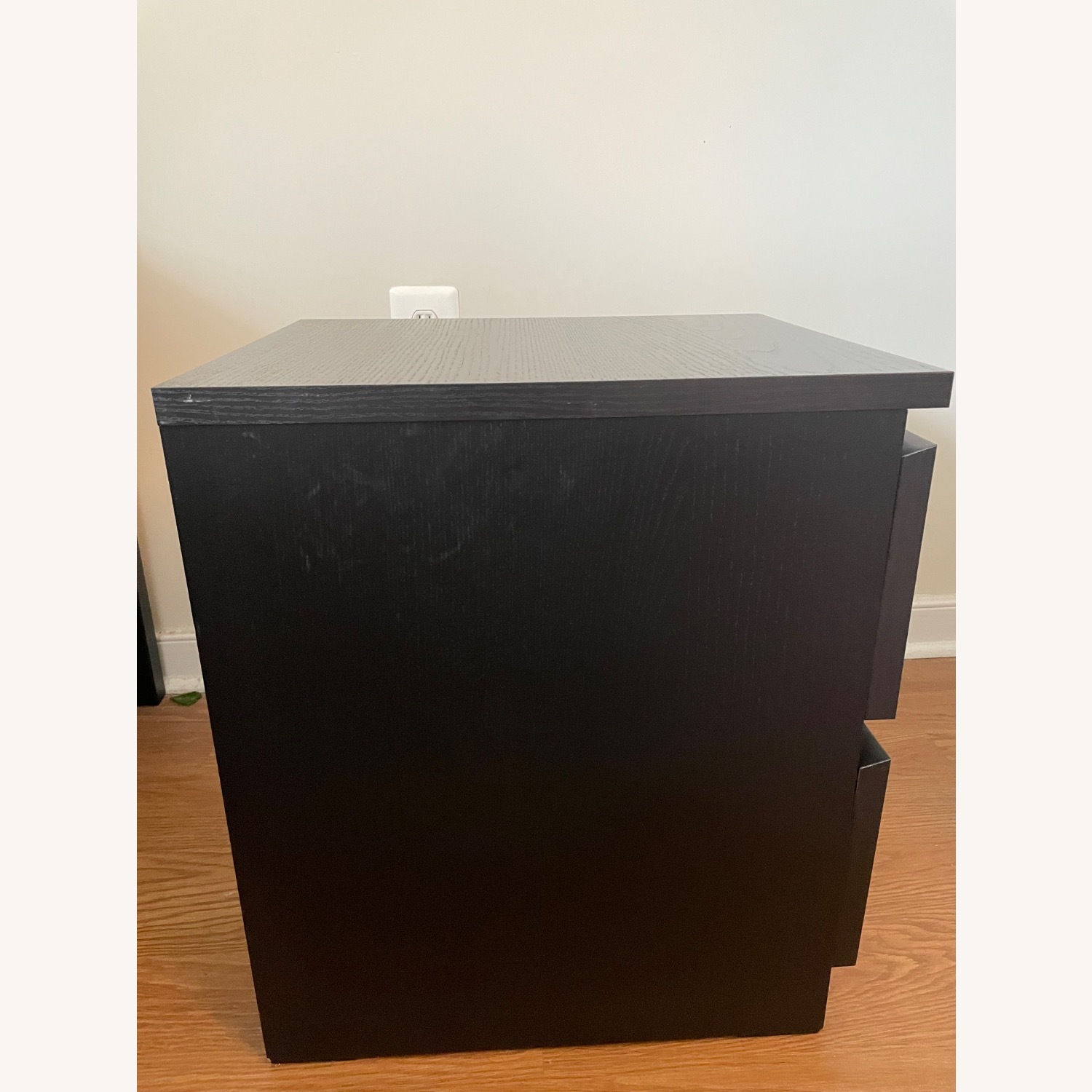 IKEA MALM Black Wood Chest - image-2