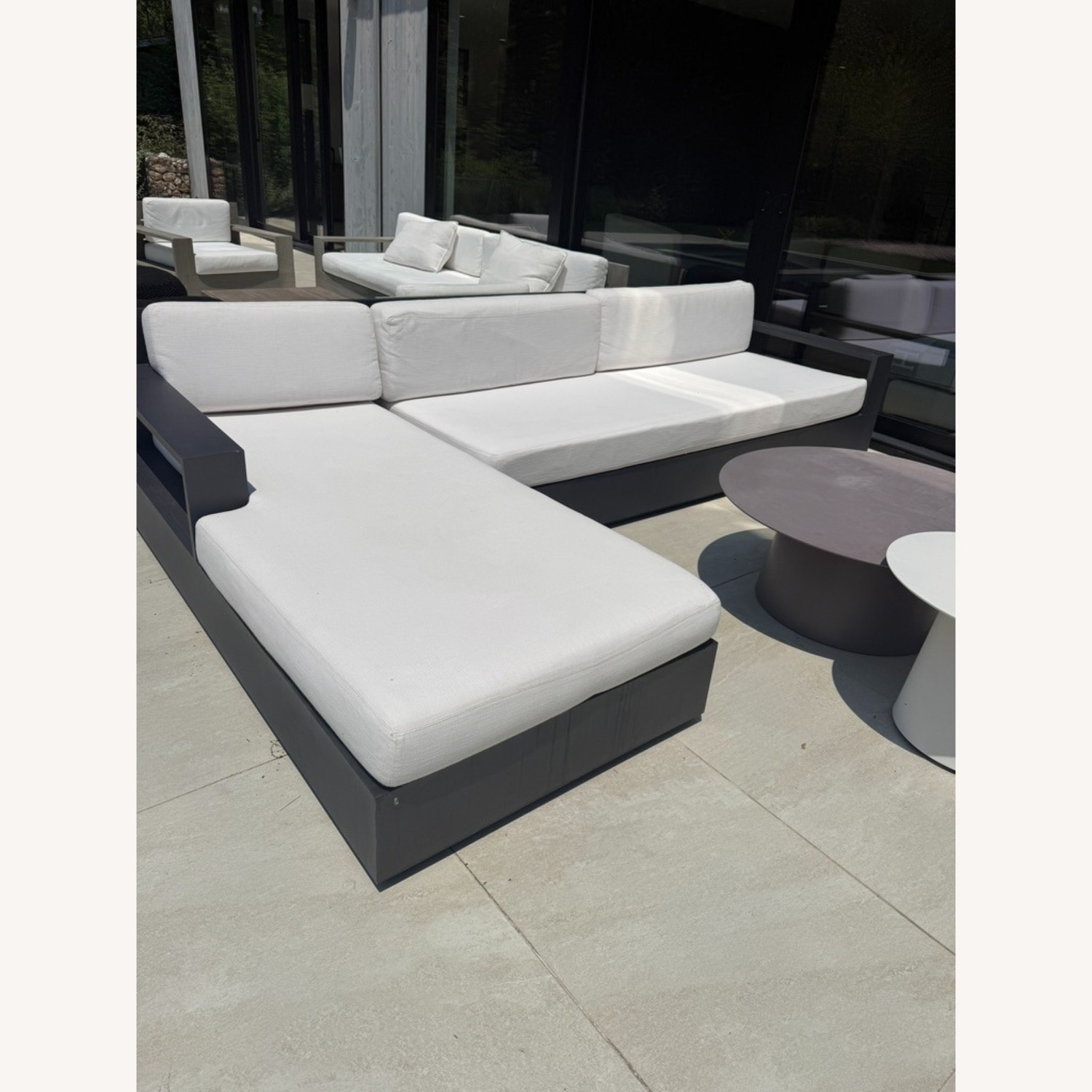 RH Marbella Aluminum Outdoor Sectional Set - image-2