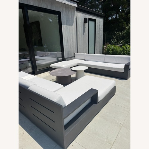 Used RH Marbella Aluminum Outdoor Sectional Set for sale on AptDeco