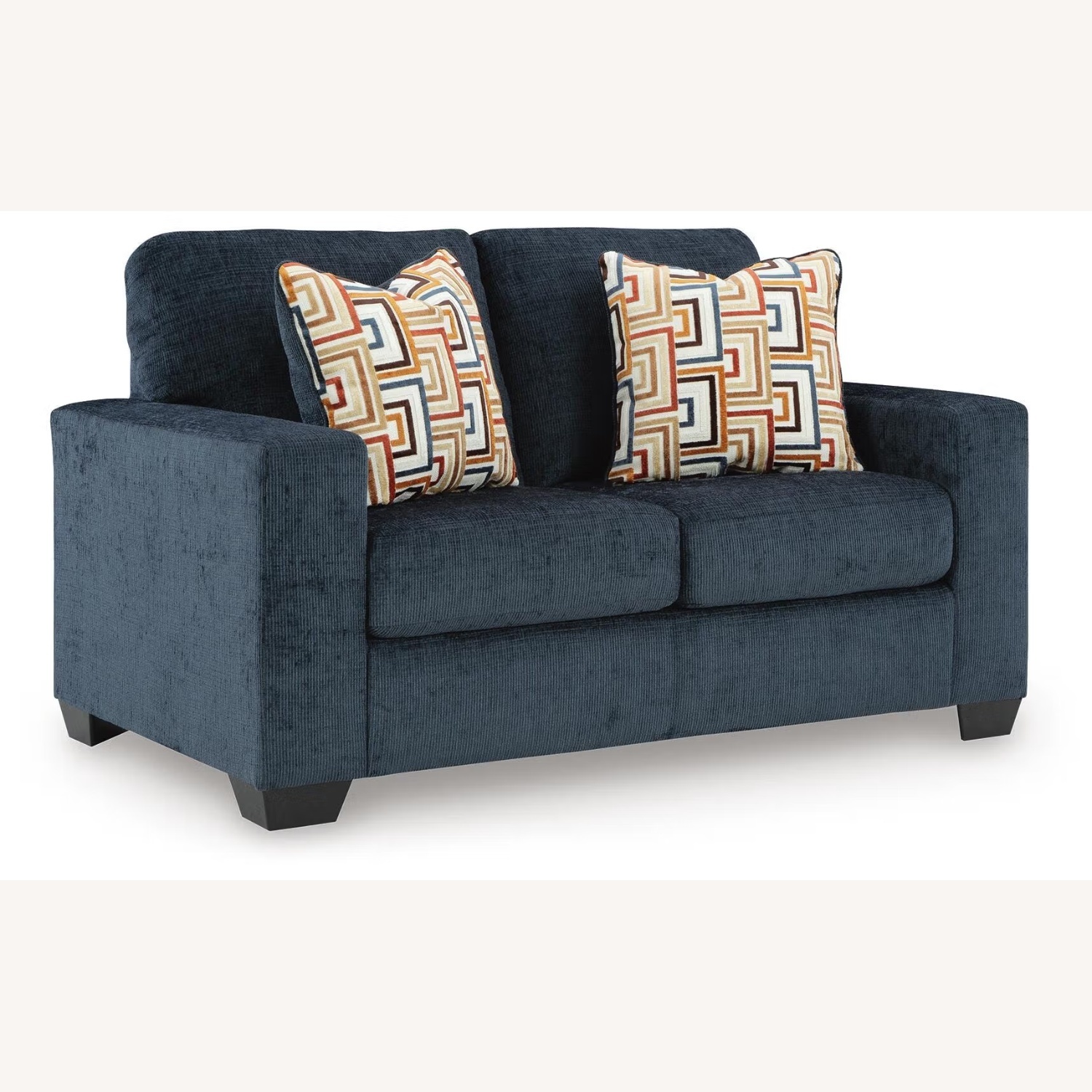 Ashley Aviemore Loveseat Blue Fabric 3+ Seater Sofa - image-5
