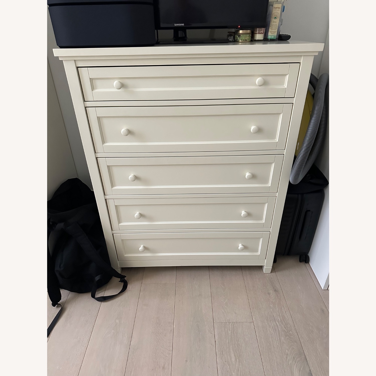 Pottery Barn Teen White Wood Dresser - image-4