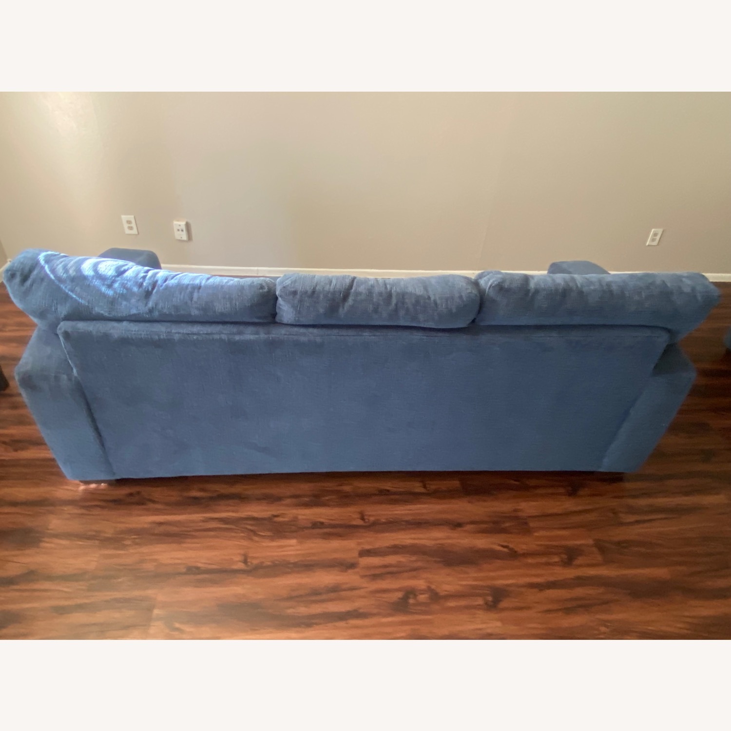 Ashley Furniture Blue Fabric 3+ Seater Sofa - image-2