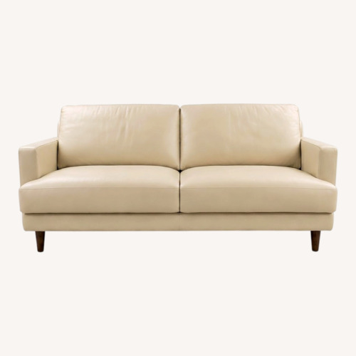 Used Bloomingdale's Leather 2 Seater Sofa for sale on AptDeco