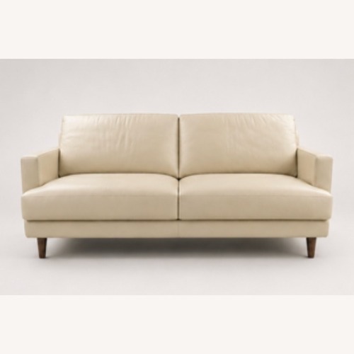 Used Bloomingdale's Leather 2 Seater Sofa for sale on AptDeco
