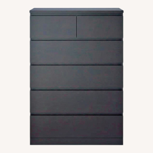 Used IKEA Malm Black Dresser for sale on AptDeco