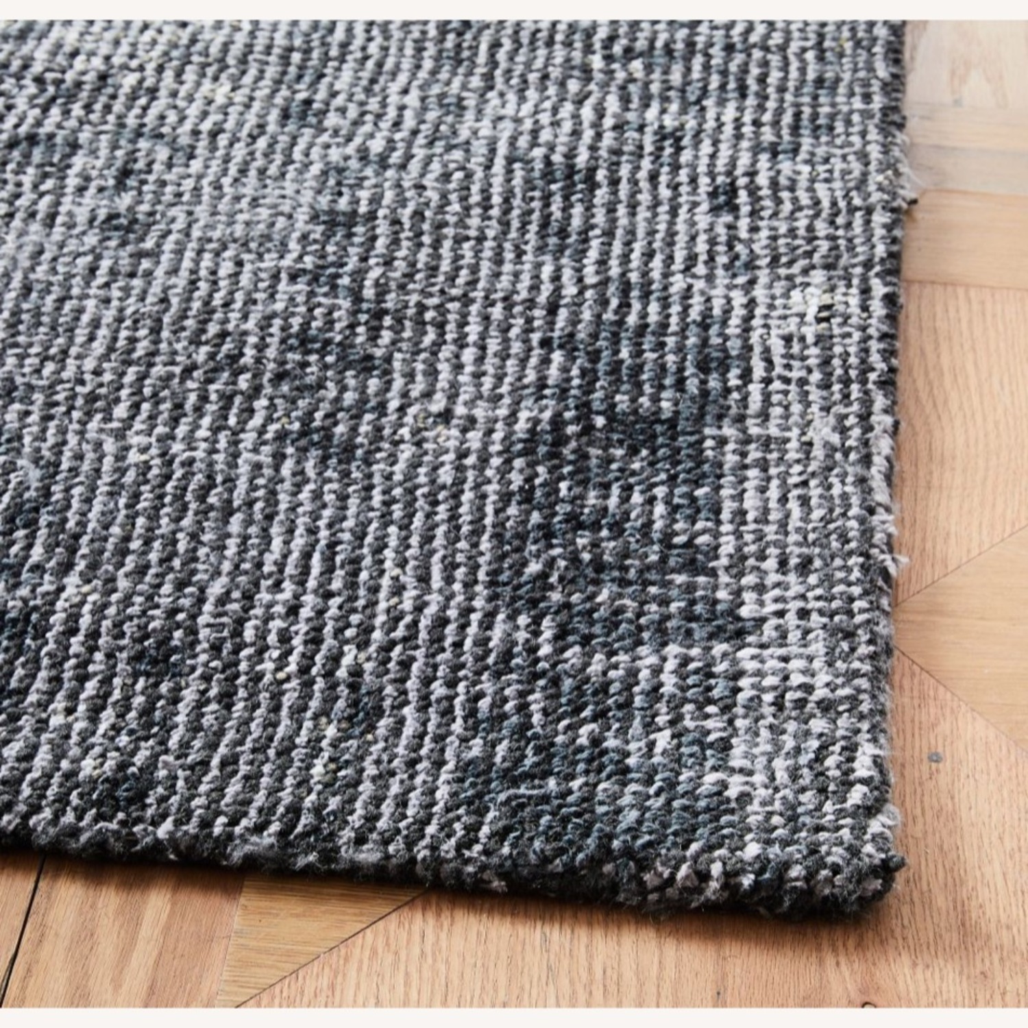 West Elm Blue Fabric Area Rug 5' x 8' - image-2