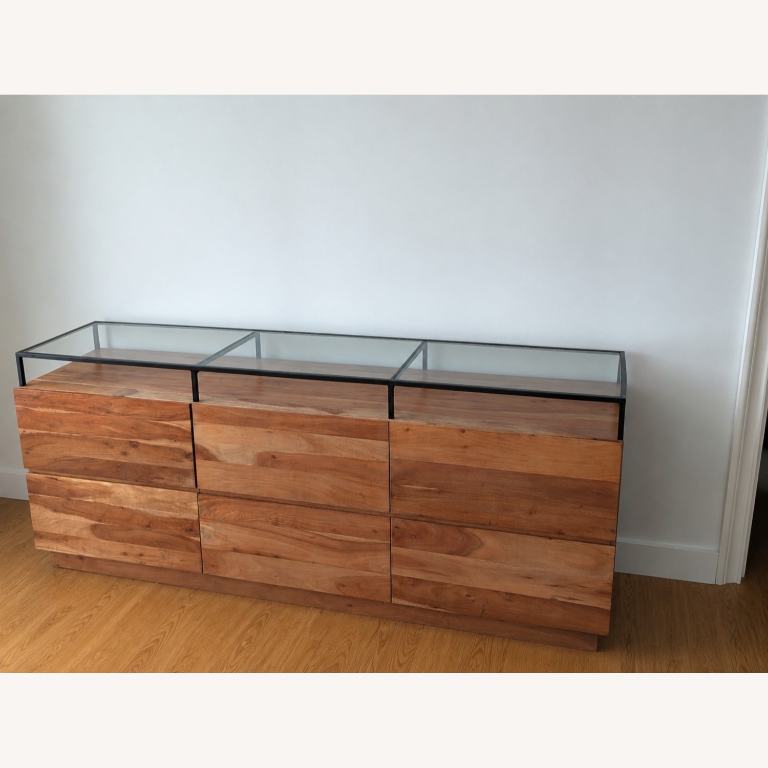 CB2 Lawson Dark Brown Wood Dresser - image-1