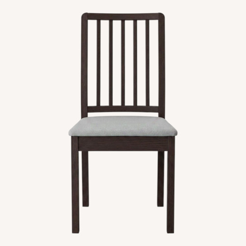 Used IKEA Dark Brown Wood Dining Chairs for sale on AptDeco