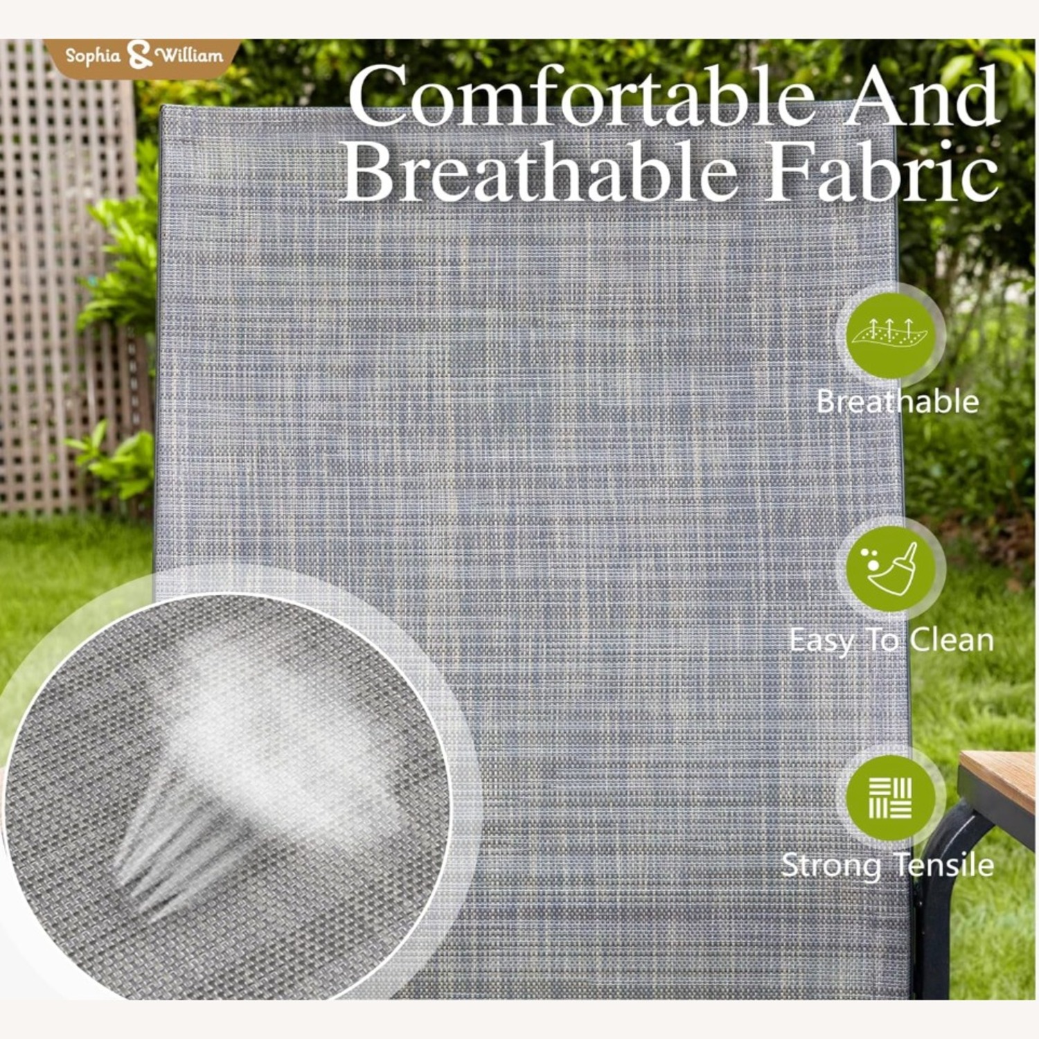Amazon Light Gray Metal Patio Furniture - image-6