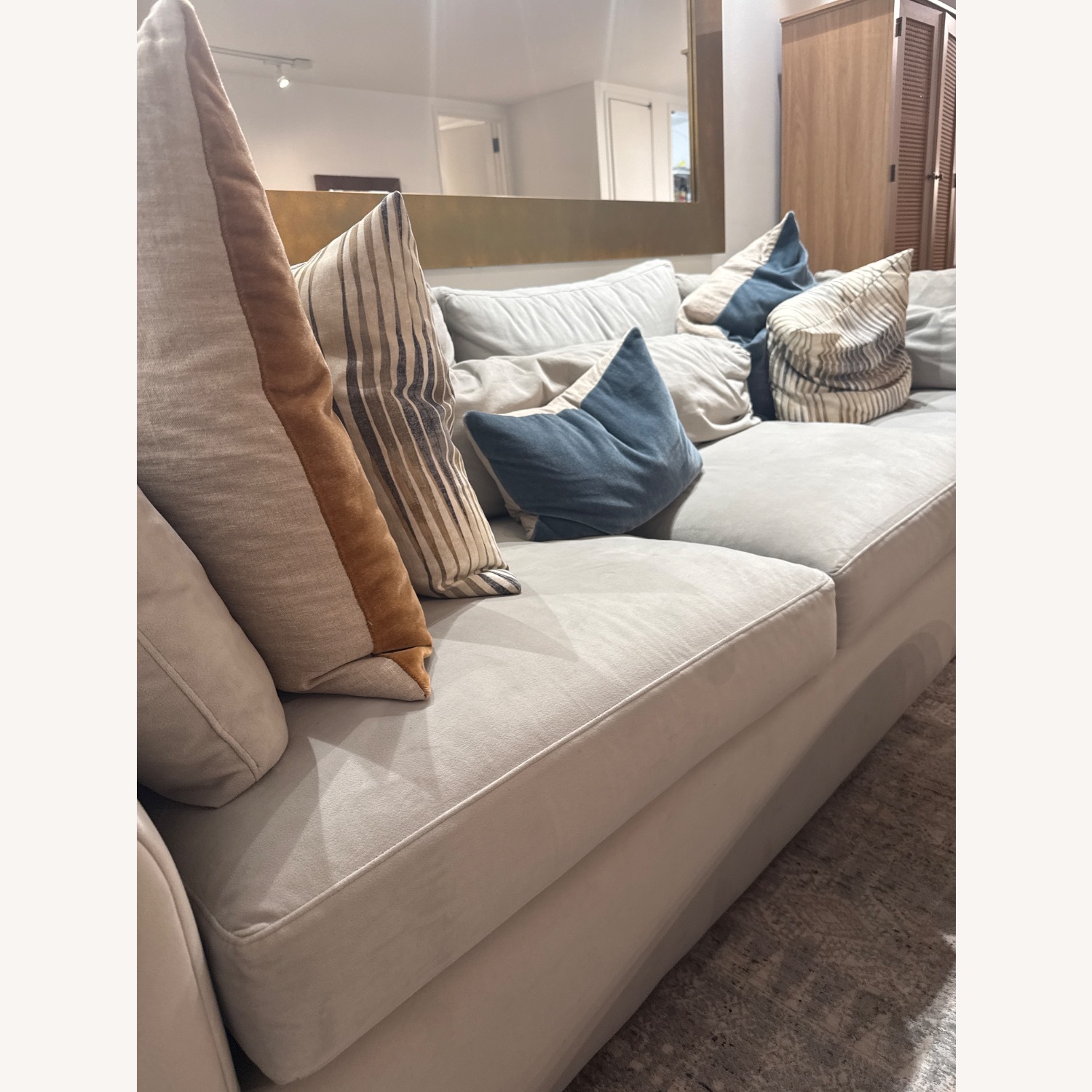 Room & Board Tegan Light Gray L Shaped Sofa - image-4