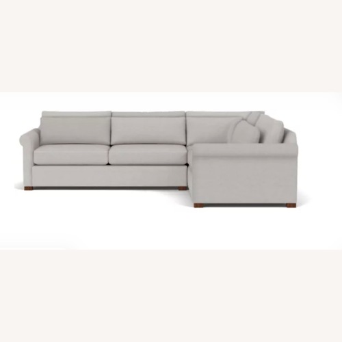 Used Room & Board Tegan Light Gray L Shaped Sofa for sale on AptDeco