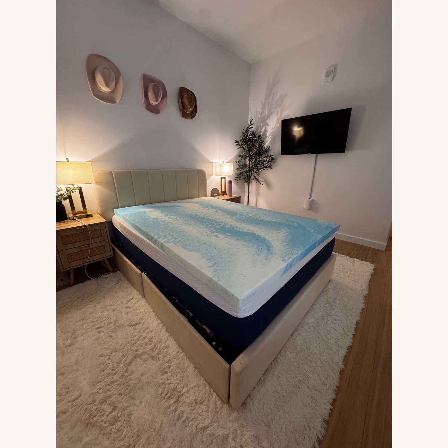 Full Bed Frame with Drawers - image-2