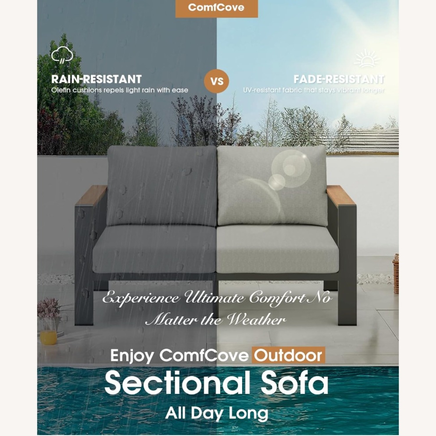 Amazon Light Gray Metal Patio Furniture - image-5