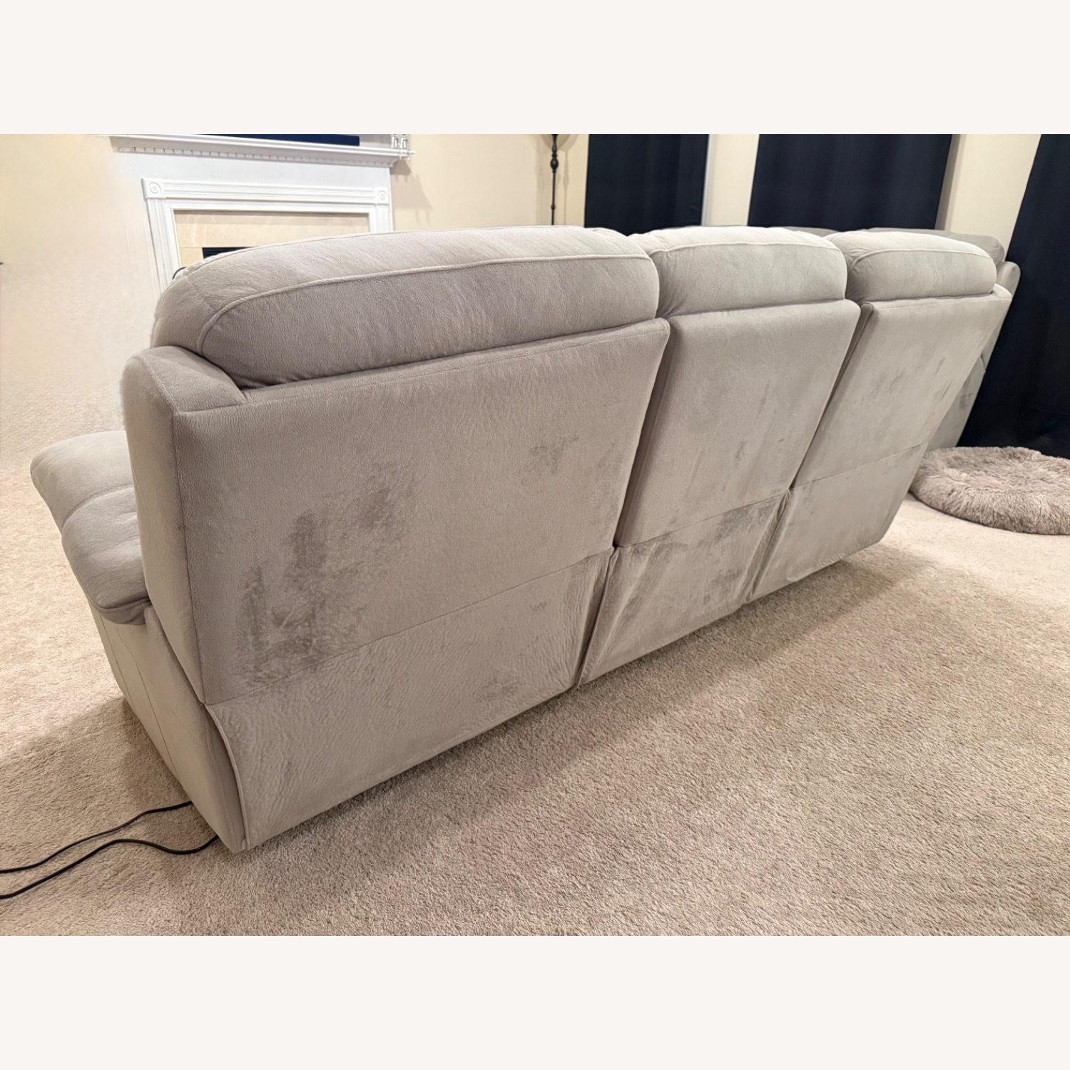 Ashley Furniture Uhland Light Gray Fabric 3+ Seater Sofa - image-2