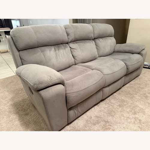 Used Ashley Furniture Uhland Light Gray Fabric 3+ Seater Sofa for sale on AptDeco