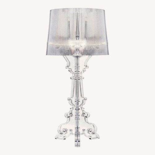 Used Kartell Bourgie Transparent Plastic Table Lamp for sale on AptDeco
