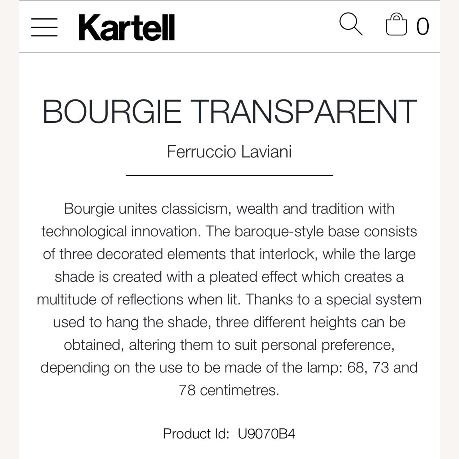 Kartell Bourgie Transparent Plastic Table Lamp - image-9