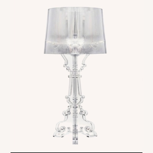 Used Kartell Bourgie Transparent Plastic Table Lamp for sale on AptDeco